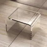 Acrylic Transparent Glass Multi Purpose Side Table