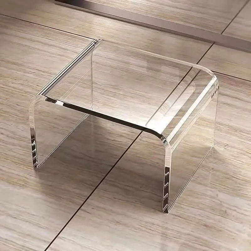 Acrylic Transparent Glass Multi-Purpose Side Table -