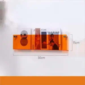Acrylic Wall Mounted 'Floating' Magazine Holder