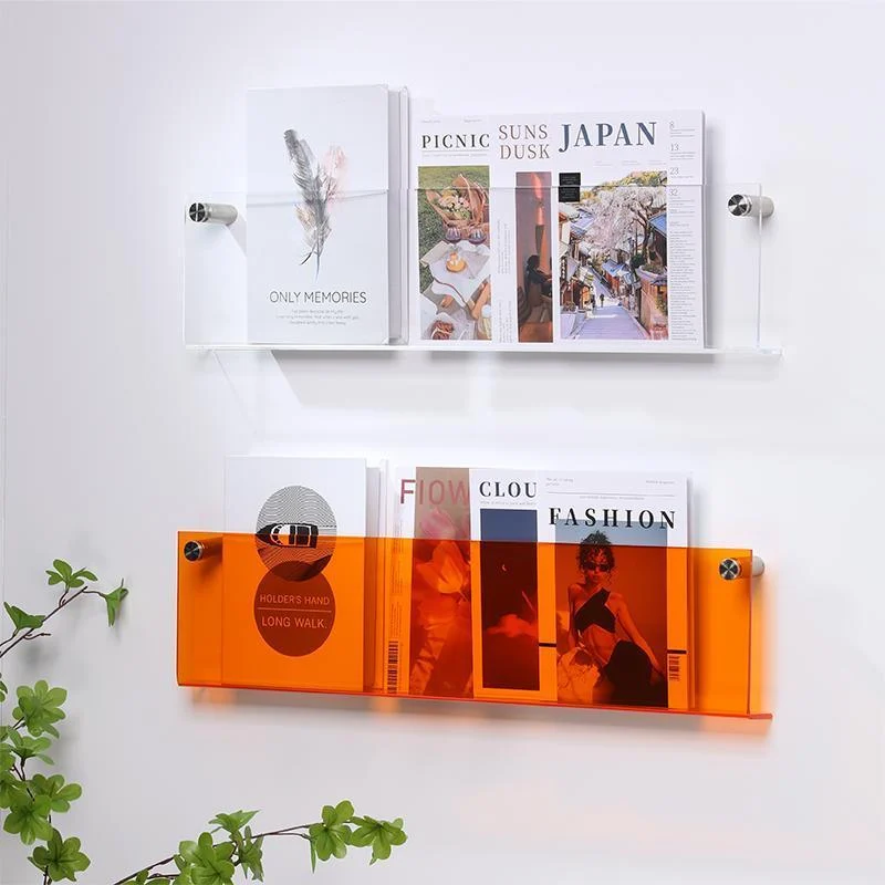 Acrylic Wall Mounted 'Floating' Magazine Holder -  - #tag1#