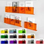 Acrylic Wall Mounted Floating Magazine Holder tag1