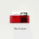 Acrylic Wall Mounted Floating Magazine Holder tag1