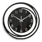 Acrylic wall clock Scandinavian design Black clock tag1