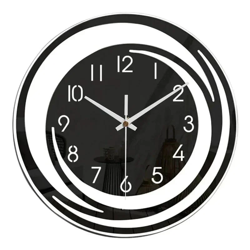 Acrylic wall clock - Scandinavian design - Black - clock -  - #tag1#
