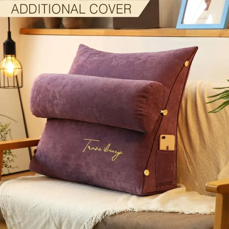 Additional Cover For Luxury Backrest Reading Pillow tag1