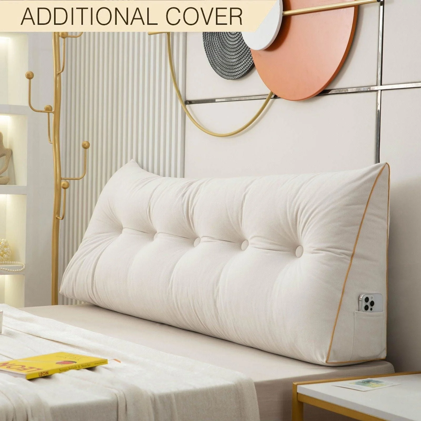 Additional Cover For Luxury Chic Wedge Pillow -  - #tag1#
