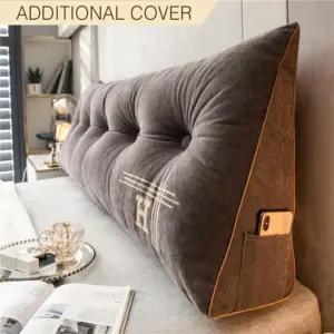 Additional Cover For Luxury Custom Embroidered Wedge Pillow
