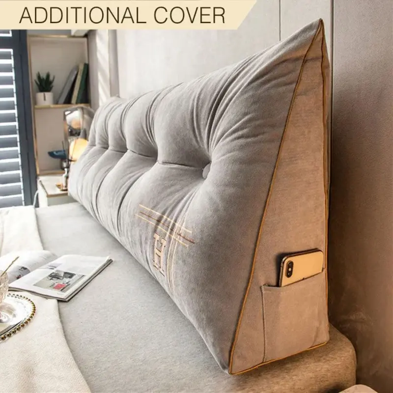 Additional Cover For Luxury Custom Embroidered Wedge Pillow tag1