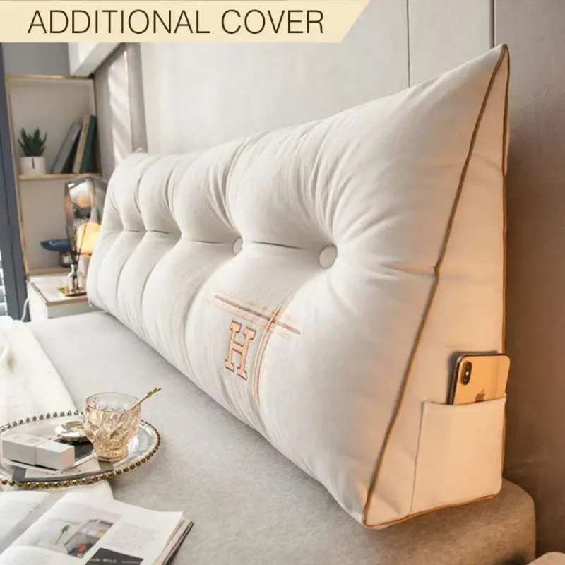 Additional Cover For Luxury Custom Embroidered Wedge Pillow tag1