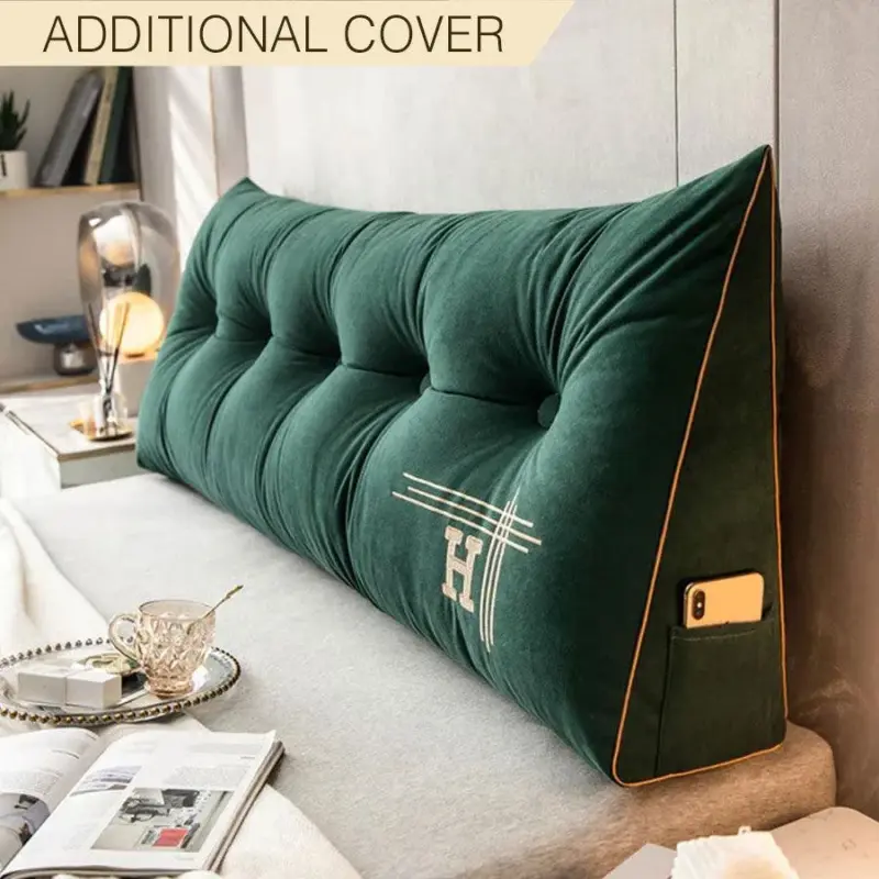 Additional Cover For Luxury Custom Embroidered Wedge Pillow tag1