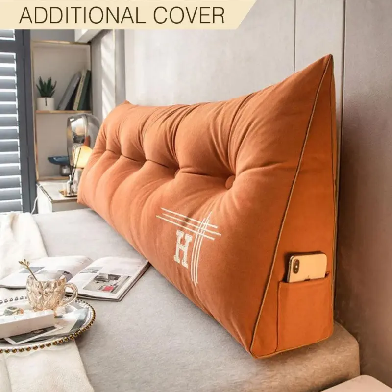 Additional Cover For Luxury Custom Embroidered Wedge Pillow tag1