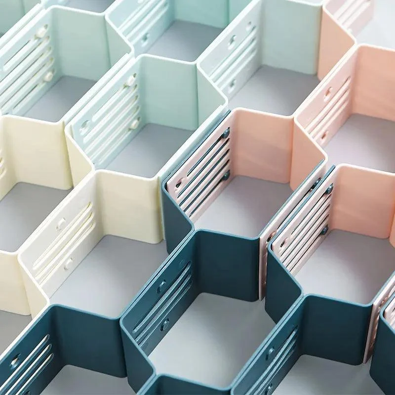 Adjustable Honeycomb Nesting Socks Tie And Stockings Underwear  Organizer -  - #tag1#