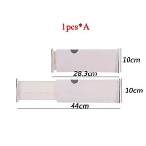 Adjustable Storage Drawers Divider Retractable Plastic Drawer Partition Holder