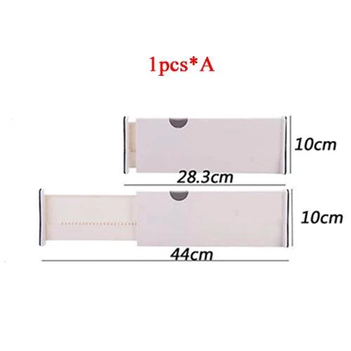 Adjustable Storage Drawers Divider Retractable Plastic Drawer Partition Holder -  - #tag1#