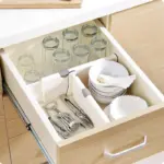 Adjustable Storage Drawers Divider Retractable Plastic Drawer Partition Holder tag1
