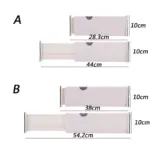 Adjustable Storage Drawers Divider Retractable Plastic Drawer Partition Holder tag1