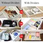Adjustable Storage Drawers Divider Retractable Plastic Drawer Partition Holder tag1