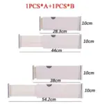 Adjustable Storage Drawers Divider Retractable Plastic Drawer Partition Holder tag1