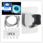 Adjustable shower head holder suction cup no drilling required tag1