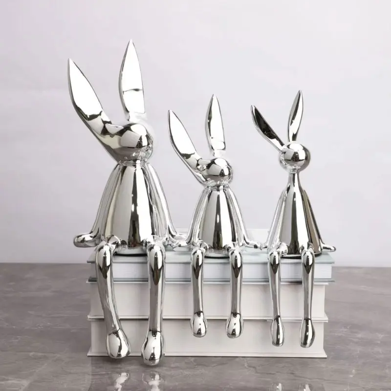 Adorable Bunny Figurine Home Decor