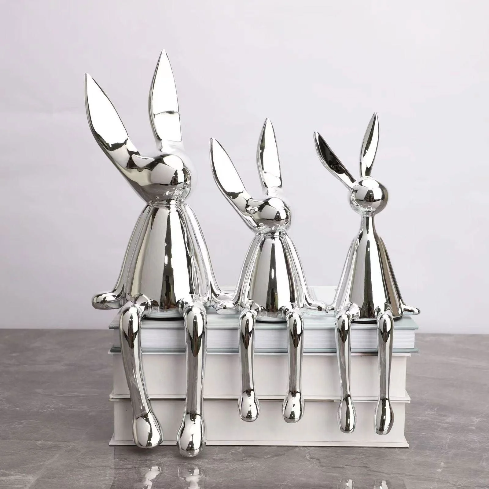 Adorable Bunny Figurine Home Decor -