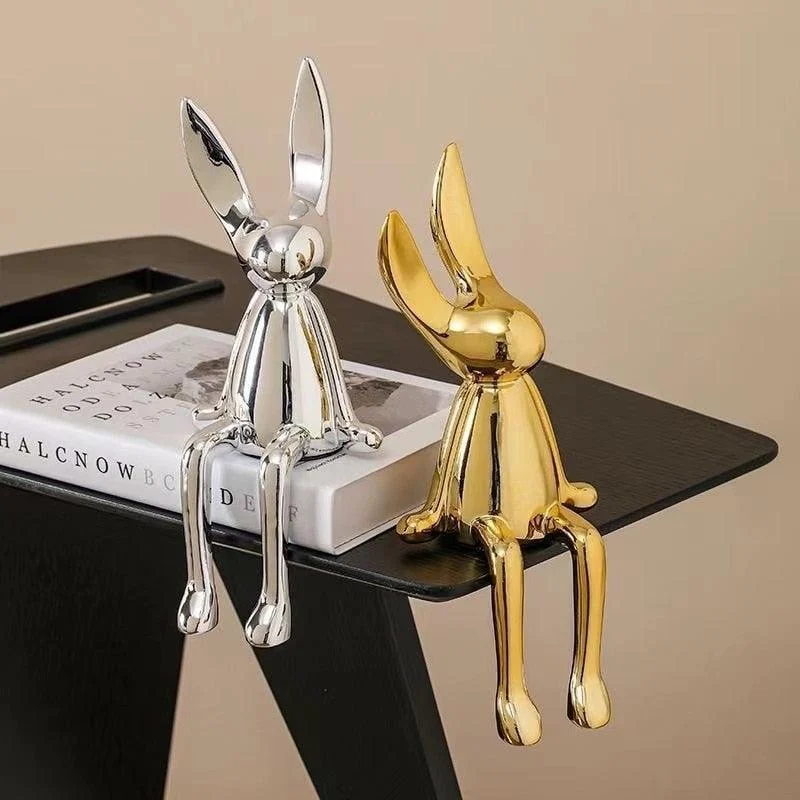 Adorable Bunny Figurine Home Decor -