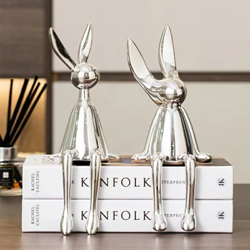 Adorable Bunny Figurine Home Decor -