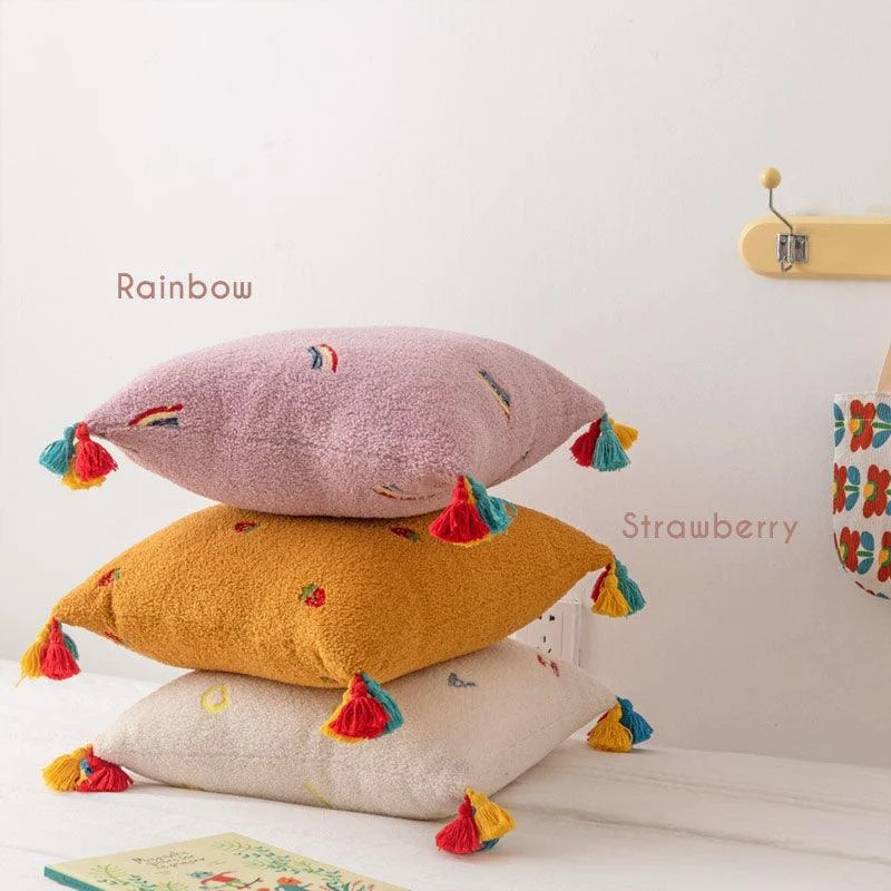 Adorable Embroidered Kids Room Pillow -  - #tag1#