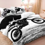 Adventure Duvet Motorcycle Printed Duvet Cover Bedding Set tag1