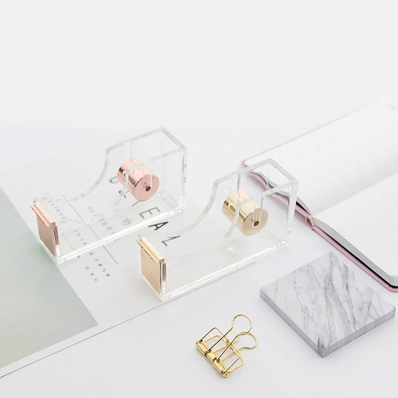 Aesthetic Acrylic Transparent Tape Cutter -  - #tag1#