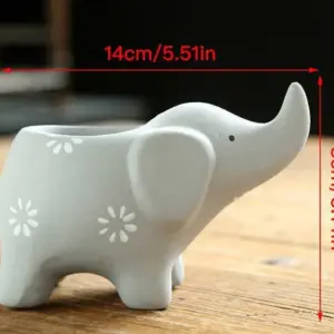 Aesthetic Baby Elephant Plant Pot - 