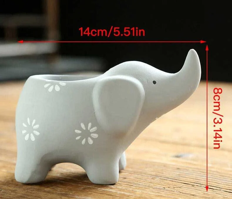 Aesthetic Baby Elephant Plant Pot -