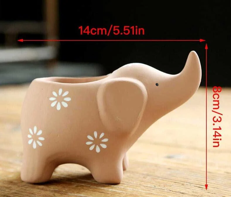 Aesthetic Baby Elephant Plant Pot -