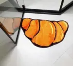 Aesthetic Bedroom Tufted Croissant Rug