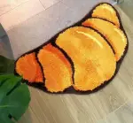 Aesthetic Bedroom Tufted Croissant Rug