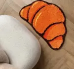Aesthetic Bedroom Tufted Croissant Rug