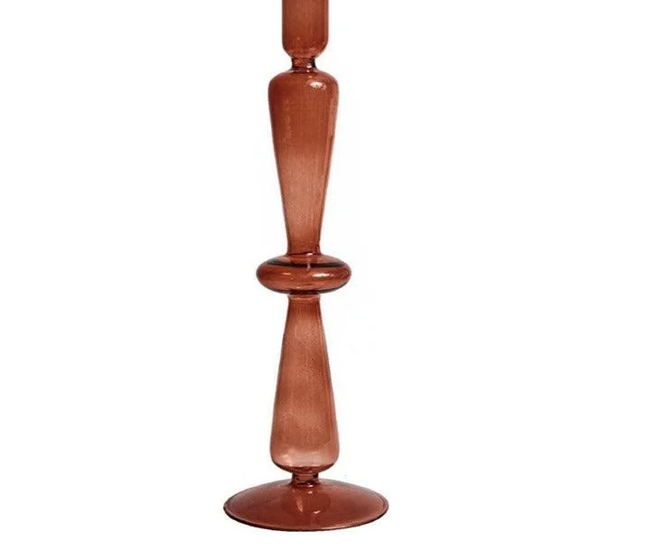 Aesthetic Brown Wavy Candle Holders -