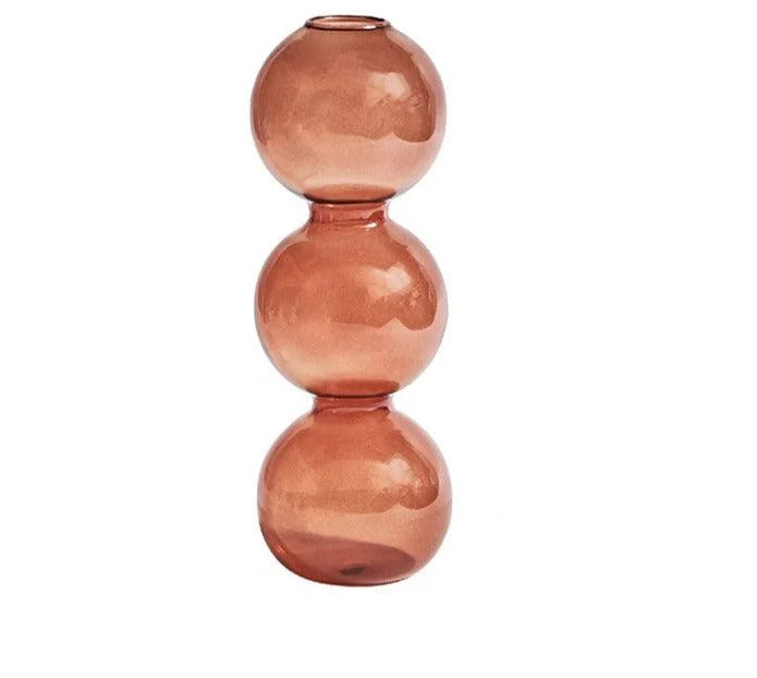 Aesthetic Brown Wavy Candle Holders -