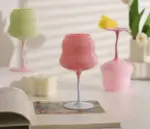 Aesthetic Candy Colored Wine Glass Cup