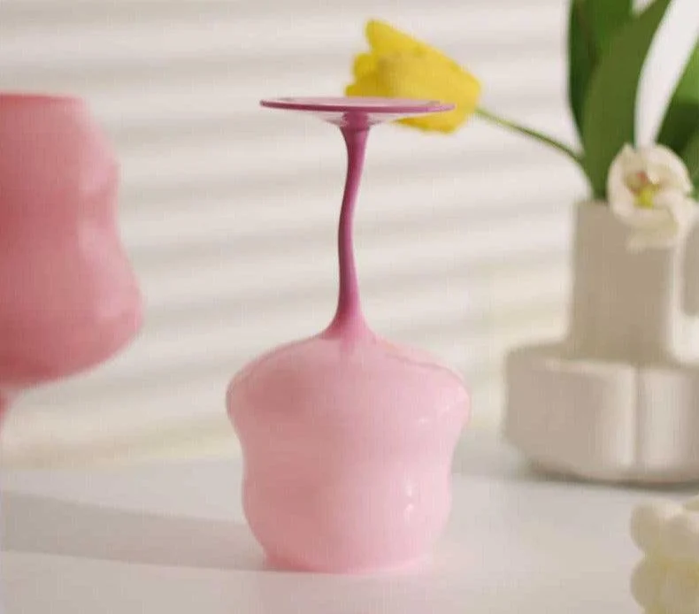 Aesthetic Candy Colored Wine Glass Cup -