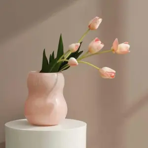 Aesthetic Candy Murano Art Glass Vase - 