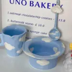 Aesthetic Ceramic Cloud Mug Bowl Set