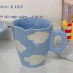 Aesthetic Ceramic Cloud Mug Bowl Set