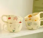 Aesthetic Ceramic Floral Cherry Blossom Mug