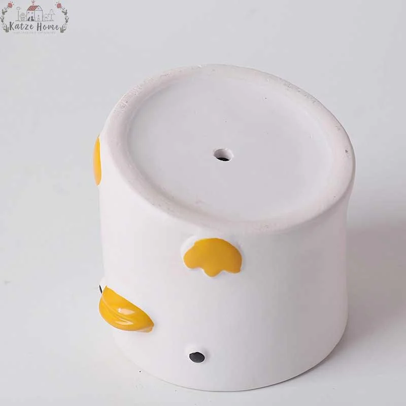 Aesthetic Ceramic Pig Duck Planter Pot -