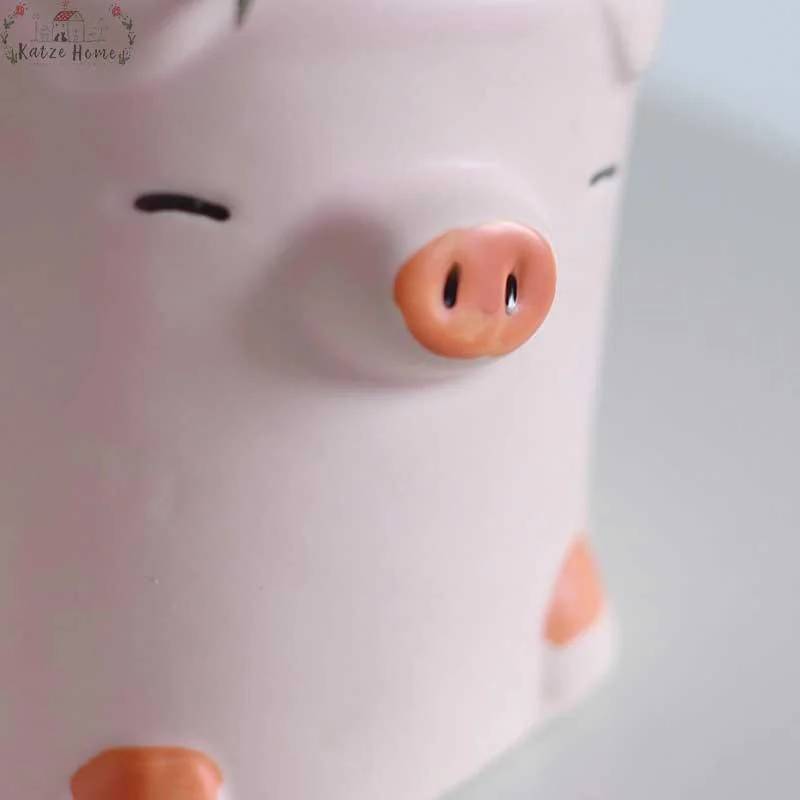 Aesthetic Ceramic Pig Duck Planter Pot -