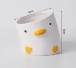 Aesthetic Ceramic Pig Duck Planter Pot