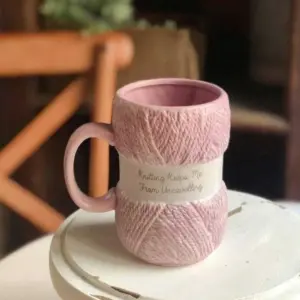 Aesthetic Ceramic Wool Mug - 