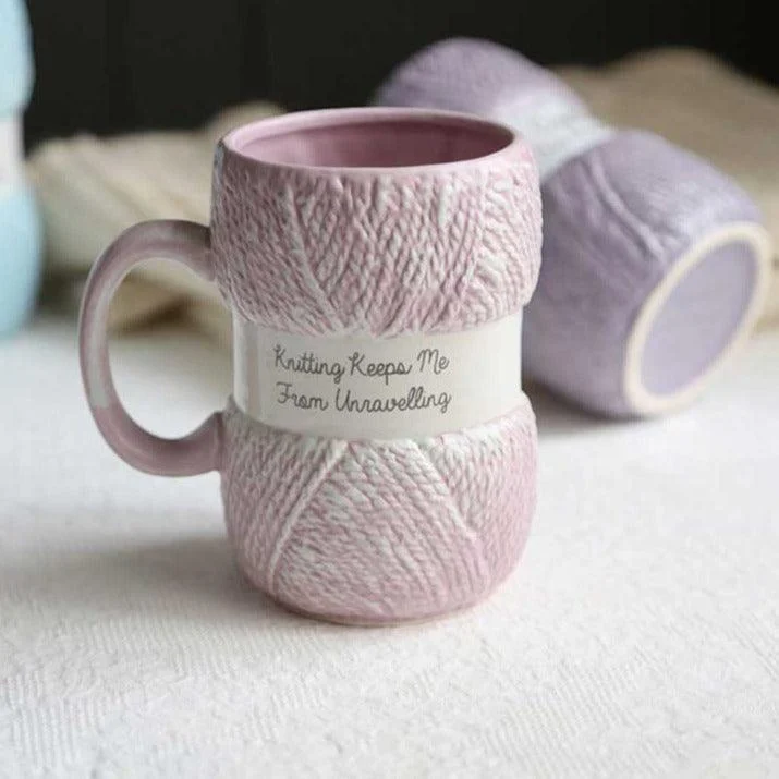 Aesthetic Ceramic Wool Mug -