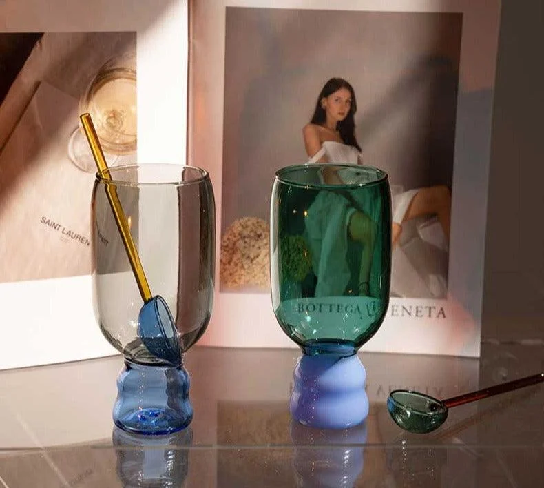 Aesthetic Colored Borosilicate Glass Mug -